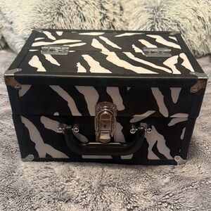 Zebra Print Makeup Organizer